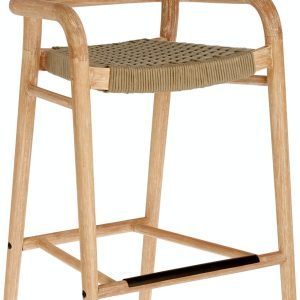 Sheryl, Udendørs barstol by LaForma (H: 100 cm. B: 54 cm. L: 52 cm., Natur/beige)