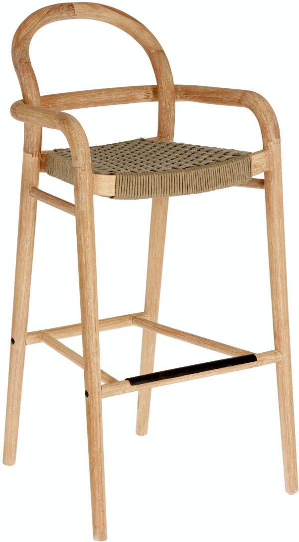 Sheryl, Udendørs barstol by LaForma (H: 110 cm. B: 54 cm. L: 56 cm., Natur/beige)