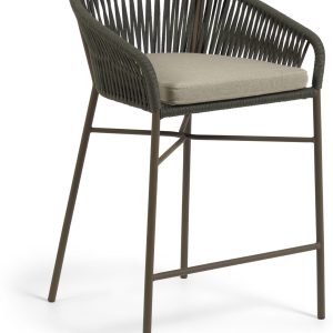 Yanet, Udendørs barstol by LaForma (H: 85 cm. x B: 55 cm. x L: 50 cm., Grøn)